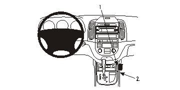 ProClip Monteringsbøyle Hyundai Santa Fe 06-12 i gruppen Billyd / Hva passer i min bil / Hyundai / Santa Fe / Santa Fe 2006-2012 hos BRL Electronics (240HYUSAN06PROC)