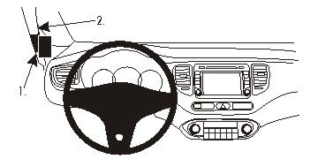 ProClip Monteringsbøyle Kia Carens 14-15 i gruppen Billyd / Hva passer i min bil / Kia / Carens / Carens 1998- hos BRL Electronics (240KIACAR14PROC)