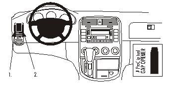 ProClip Monteringsbøyle Kia Carnival 02-05 i gruppen Billyd / Hva passer i min bil / Kia / Carnival / Carnival 2001-2005 hos BRL Electronics (240KIACARN02PROC)