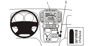 ProClip Monteringsbøyle Kia Carnival 06-11 i gruppen Billyd / Hva passer i min bil / Kia / Carnival / Carnival II 2006-2011 hos BRL Electronics (240KIACARN06PROC)