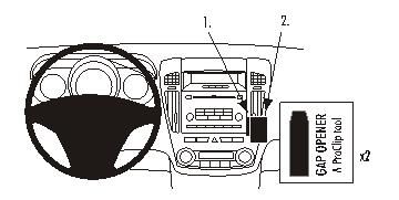 ProClip Monteringsbøyle Kia Ceed 07-09 i gruppen Billyd / Hva passer i min bil / Kia / Ceed / Ceed 2006-2009 / Øvrig Ceed 2006-2009 hos BRL Electronics (240KIACEE07PROC)