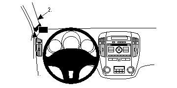 ProClip Monteringsbøyle Kia Ceed 10-12 i gruppen Billyd / Hva passer i min bil  / Kia / Ceed / Ceed 2009-2012 / Övrigt Ceed 2009-2012 hos BRL Electronics (240KIACEE10PROC)