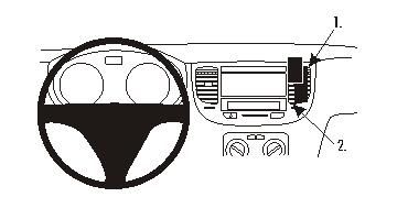 ProClip Monteringsbøyle Kia Rio 06-11 i gruppen Billyd / Hva passer i min bil / Kia / Rio / Rio 2012-2017 hos BRL Electronics (240KIARIO06PROC)