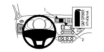 ProClip Monteringsbøyle Kia Rio 12-15 i gruppen Billyd / Hva passer i min bil  / Kia / Rio / Rio 2012-2017 hos BRL Electronics (240KIARIO12PROC)