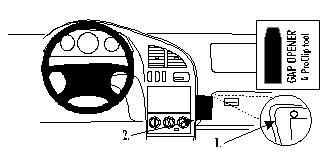 ProClip Monteringsbøyle Kia Sephia/Shuma 98-00 i gruppen Billyd / Hva passer i min bil / Kia / Shuma / Shuma 1999-2002 hos BRL Electronics (240KIASEP98PROC)
