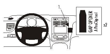 ProClip Monteringsbøyle Kia Sportage 05-10 i gruppen Billyd / Hva passer i min bil / Kia / Sportage / Sportage 2008-2010 hos BRL Electronics (240KIASPO05PROC)