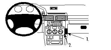 ProClip Monteringsbøyle Landrover Freelander 98-06 i gruppen Billyd / Hva passer i min bil  / Landrover hos BRL Electronics (240LANFRE98PROC)