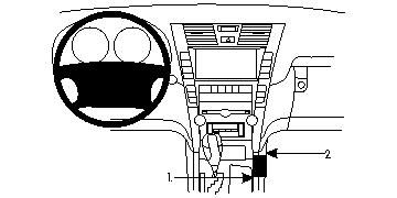 ProClip Monteringsbøyle Lexus LS Serie 07-12 i gruppen Billyd / Hva passer i min bil  / Lexus hos BRL Electronics (240LEXLS07PROC)