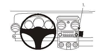 ProClip Monteringsbøyle Mitsubishi Colt 05-08 i gruppen Billyd / Hva passer i min bil  / Mitsubishi hos BRL Electronics (240MITCOL05PROC)