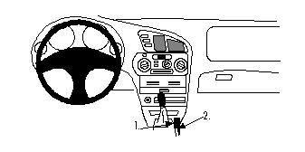 ProClip Monteringsbøyle Mitsubishi Colt 96-04/Lancer 96-03 i gruppen Billyd / Hva passer i min bil  / Mitsubishi hos BRL Electronics (240MITCOL96PROC)