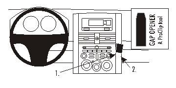 ProClip Monteringsbøyle Mitsubishi Galant 04-12 i gruppen Billyd / Hva passer i min bil / Mitsubishi hos BRL Electronics (240MITGAL04PROC)