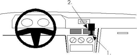 ProClip Monteringsbøyle Mitsubishi Galant 88-92 i gruppen Billyd / Hva passer i min bil / Mitsubishi hos BRL Electronics (240MITGAL88PROC)