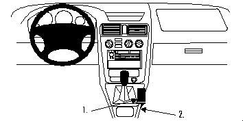 ProClip Monteringsbøyle Mitsubishi Galant 97-03 i gruppen Billyd / Hva passer i min bil / Mitsubishi hos BRL Electronics (240MITGAL97PROC)