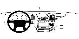 ProClip Monteringsbøyle Mitsubishi L400, Space Gear 95-05 i gruppen Billyd / Hva passer i min bil / Mitsubishi hos BRL Electronics (240MITL4095PROC)