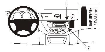 ProClip Monteringsbøyle Mitsubishi Lancer 04-07 i gruppen Billyd / Hva passer i min bil  / Mitsubishi hos BRL Electronics (240MITLAN04PROC)