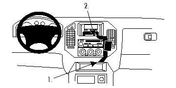 ProClip Monteringsbøyle Mitsubishi Pajero 00-06 i gruppen Billyd / Hva passer i min bil / Mitsubishi / Pajero hos BRL Electronics (240MITPAJ00PROC)