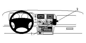 ProClip Monteringsbøyle Mitsubishi Pajero Sport 99-06 i gruppen Billyd / Hva passer i min bil / Mitsubishi / Pajero hos BRL Electronics (240MITPAJS99PROC)