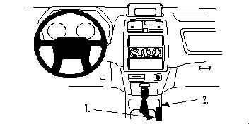 ProClip Monteringsbøyle Mitsubishi Space Star 99-02 i gruppen Billyd / Hva passer i min bil / Mitsubishi hos BRL Electronics (240MITSPA99PROC)