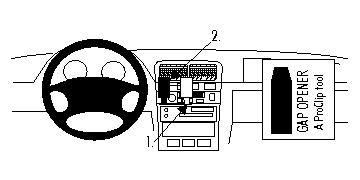 ProClip Monteringsbøyle Nissan Maxima 95-99 i gruppen Billyd / Hva passer i min bil / Nissan / Maxima hos BRL Electronics (240NISMAX95PROC)