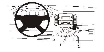 ProClip Monteringsbøyle Nissan Micra 03-10 i gruppen Billyd / Hva passer i min bil / Nissan / Micra / Micra K12 2003-2010 hos BRL Electronics (240NISMIC03PROC)