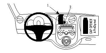 ProClip Monteringsbøyle Nissan Micra 11-14 i gruppen Billyd / Hva passer i min bil  / Nissan / Micra / Micra K13 2010-2017 hos BRL Electronics (240NISMIC11PROC)