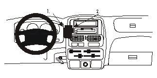 ProClip Monteringsbøyle Nissan Navara 00-05 i gruppen Billyd / Hva passer i min bil / Nissan / Navara hos BRL Electronics (240NISNAV00PROC)