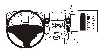 ProClip Monteringsbøyle Nissan Note 06-12 i gruppen Billyd / Hva passer i min bil / Nissan / Note hos BRL Electronics (240NISNOT06PROC)
