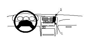 ProClip Monteringsbøyle Nissan Terrano 94-97 i gruppen Billyd / Hva passer i min bil / Nissan / Terrano hos BRL Electronics (240NISTER94PROC)