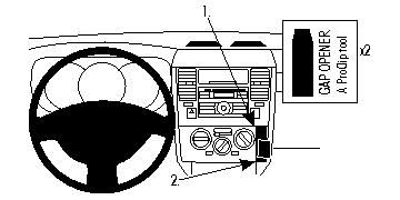 ProClip Monteringsbøyle Nissan Tiida/Tiida Latio 07-11 i gruppen Billyd / Hva passer i min bil / Nissan / Tiida hos BRL Electronics (240NISTII07PROC)