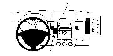 ProClip Monteringsbøyle Nissan X-Trail 08-13, Vinklet i gruppen Billyd / Hva passer i min bil  / Nissan / X-trail hos BRL Electronics (240NISXTR08PROC)