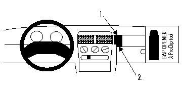 ProClip Monteringsbøyle Opel Corsa 93-00 i gruppen Billyd / Hva passer i min bil  / Opel / Corsa / Corsa 1993-2000 hos BRL Electronics (240OPECOR93PROC)