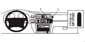 ProClip Monteringsbøyle Opel Frontera 99-03/Honda Passport 98-02 i gruppen Billyd / Hva passer i min bil / Opel / Frontera / Frontera 1998-2005 hos BRL Electronics (240OPEFRO99PROC)