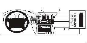 ProClip Monteringsbøyle Opel Frontera 99-03/Honda Passport 98-02 i gruppen Billyd / Hva passer i min bil  / Opel / Frontera / Frontera 1998-2005 hos BRL Electronics (240OPEFRO99PROC)