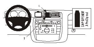 ProClip Monteringsbøyle Opel Omega 00-05 i gruppen Billyd / Hva passer i min bil / Opel / Omega / Omega 1994-2003 hos BRL Electronics (240OPEOME00PROC)