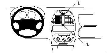 ProClip Monteringsbøyle Peugeot 206 99-08 i gruppen Billyd / Hva passer i min bil / Peugeot / Peugeot 206 / Peugeot 206 -2001 hos BRL Electronics (240PEU20699PROC)
