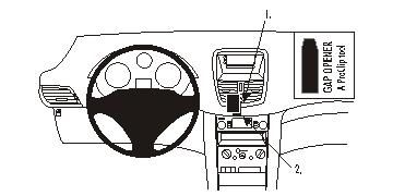 ProClip Monteringsbøyle Peugeot 207 06-14 i gruppen Billyd / Hva passer i min bil  / Peugeot / Peugeot 207 / Peugeot 207 2006-2014 hos BRL Electronics (240PEU20706PROC)