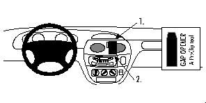 ProClip Monteringsbøyle Renault Mégane 96-02/Scénic 96-03 i gruppen Billyd / Hva passer i min bil / Renault / Scénic hos BRL Electronics (240RENMESC96PROC)