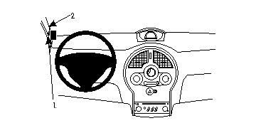 ProClip Monteringsbøyle Renault Modus 05-13 i gruppen Billyd / Hva passer i min bil / Renault / Modus hos BRL Electronics (240RENMOD05PROC)