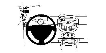ProClip Monteringsbøyle Renault Twingo 08-12 i gruppen Billyd / Hva passer i min bil / Renault / Twingo hos BRL Electronics (240RENTWI08PROC)