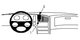 ProClip Monteringsbøyle Saab 9000 85-98 i gruppen Billyd / Hva passer i min bil / SAAB / 9000 / 9000 1992-1998 hos BRL Electronics (240SAAB9000PROCL)