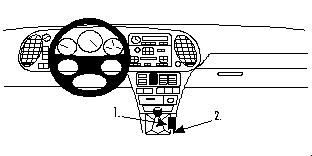 ProClip Monteringsbøyle Saab 9-3 98-02 i gruppen Billyd / Hva passer i min bil  / SAAB / 9-3 / 9-3 OG 1998-2002 / Övrigt 9-3 OG 1998-2002 hos BRL Electronics (240SAAB938PROCLIP)