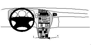 ProClip Monteringsbøyle Saab 9-5 98-05 i gruppen Billyd / Hva passer i min bil  / SAAB / 9-5 / 9-5 OG 1997-2005 / Övrigt 9-5 OG 1997-2005 hos BRL Electronics (240SAAB958PROCLIP)