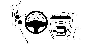 ProClip Monteringsbøyle Seat Altea 04-14/Altea XL 08-15/Toledo 04-09 i gruppen Billyd / Hva passer i min bil / Seat / Altea hos BRL Electronics (240SEAALT04PROC)
