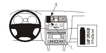 ProClip Monteringsbøyle Skoda Fabia 08-14 i gruppen Billyd / Hva passer i min bil  / Skoda / Skoda Fabia / Skoda Fabia 2007-2014 hos BRL Electronics (240SKOFAB08PROC)