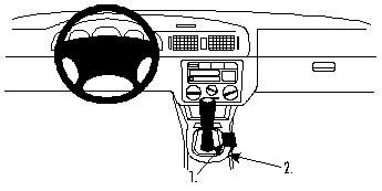 ProClip Monteringsbøyle Skoda Octavia 97-04 i gruppen Billyd / Hva passer i min bil  / Skoda / Skoda Octavia / Skoda Octavia 1998-2004 hos BRL Electronics (240SKOOCT97PROC)