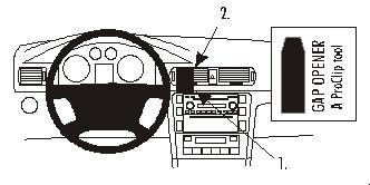 ProClib Monteringsbøyle Skoda Superb 02-08 i gruppen Billyd / Hva passer i min bil  / Skoda / Skoda Superb / Skoda Superb 2008-2015 hos BRL Electronics (240SKOSUP02PROC)