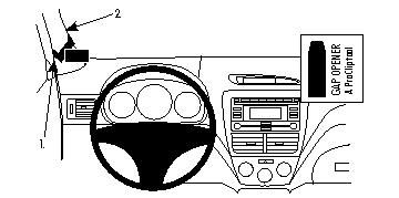 ProClip Monteringsbøyle Subaru Forester/Subaru Impreza 08-12 i gruppen Billyd / Hva passer i min bil  / Subaru hos BRL Electronics (240SUBFOR08PROC)