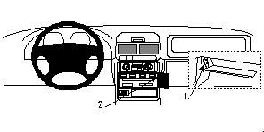 ProClip Monteringsbøyle Subaru Forester 98-02/Subaru Impreza 98-00 i gruppen Billyd / Hva passer i min bil / Subaru / Impreza hos BRL Electronics (240SUBFOR98PROC)