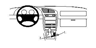 ProClip Monteringsbøyle Suzuki Baleno 96-97 i gruppen Billyd / Hva passer i min bil  / Suzuki hos BRL Electronics (240SUZBAL96PROC)