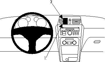 ProClip Monteringsbøyle Suzuki SX4 11-15 i gruppen Billyd / Hva passer i min bil / Fiat / Sedici hos BRL Electronics (240SUZSX407PROC)